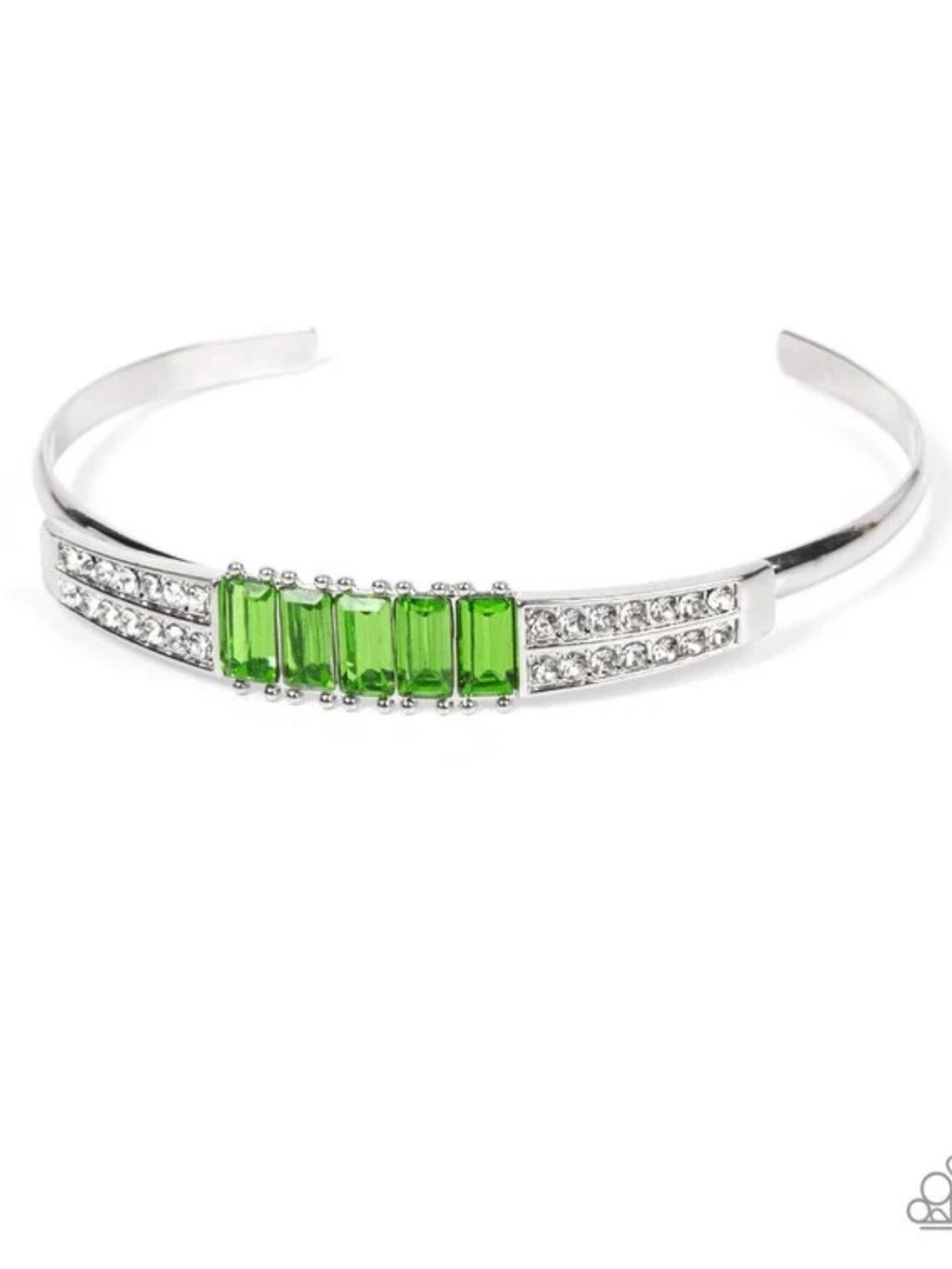 🟩💎🟩 “SPRITZY SPARKLE” GREEN CUFF BRACELET ~ PAPARAZZI❗️ 🟩💎🟩